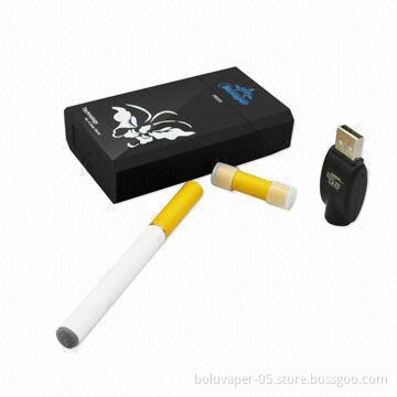 Mini Rechargeable E-cigarette Starter Kit, 3.6V Output Voltage and 180mAh Battery Capacity